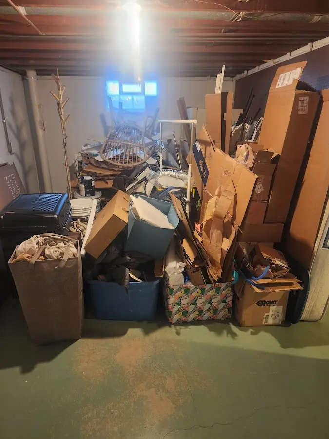 Roll-off dumpster container at job site for Roll Off Dumpster Rental in Lenexa